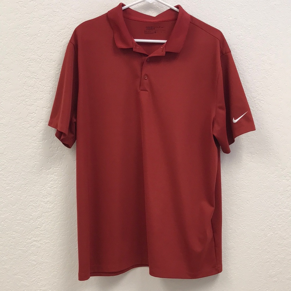 Nike Golf Polo Shirt (Darker Red)